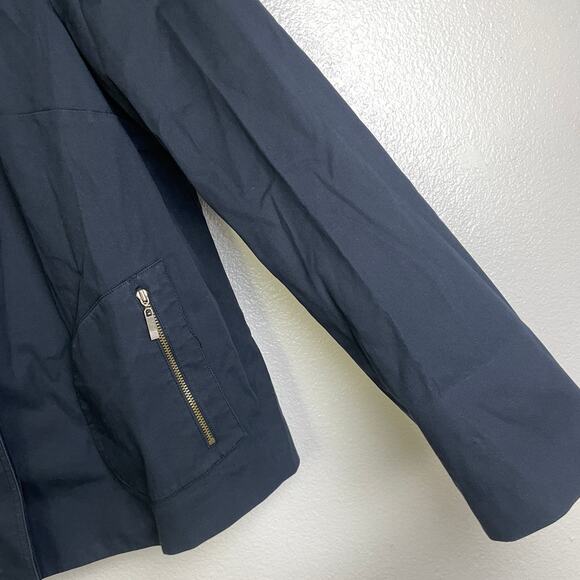 Nina McLemore Jacket Womens Size 10 Navy Button Up Outdoors Zip Pockets USA - Picture 6 of 7